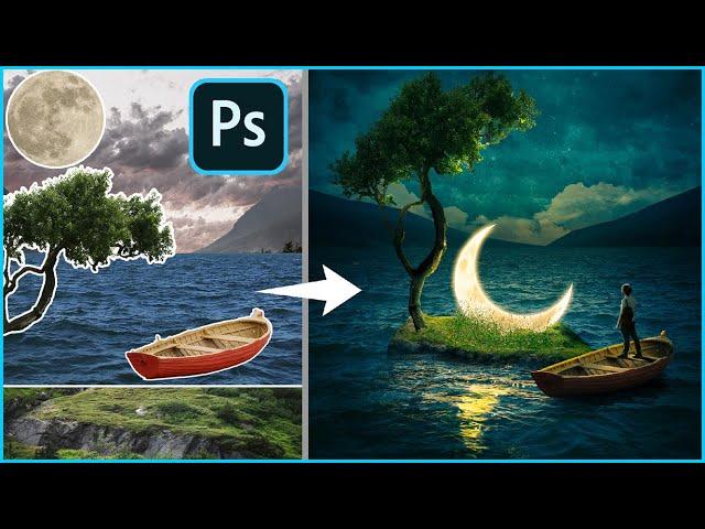 The Lost Moon-Photoshop Manipulation Tutorial