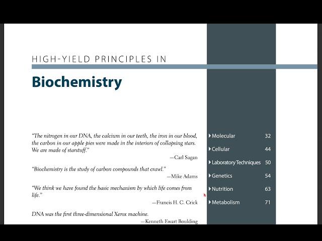 USMLE || Read With Me || First Aid - Biochemistry