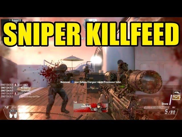 BLACK OPS 2 SNIPER KILLFEED | Call of duty