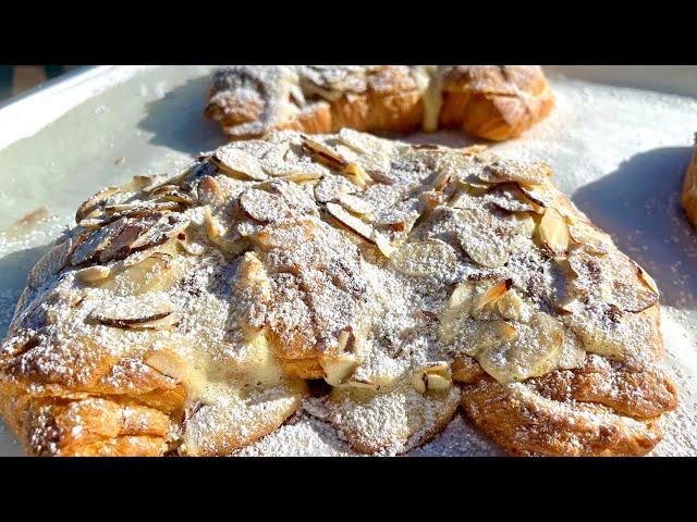 Bakery Style Almond Croissants - Easy Recipe Using Day Old Croissants