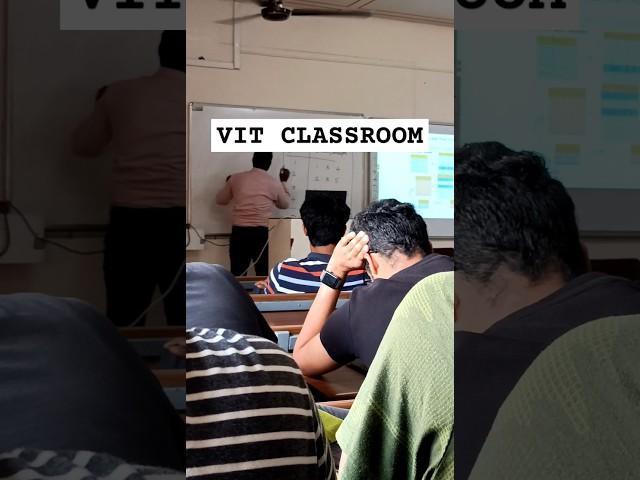 VIT Vellore Classroom | Morning schedule | VIT | #shorts