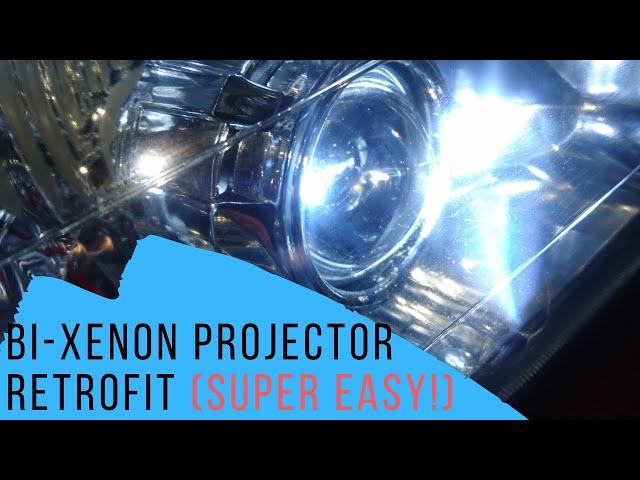 Retrofit Projector Bi-Xenon Headlights DIY! EASY!