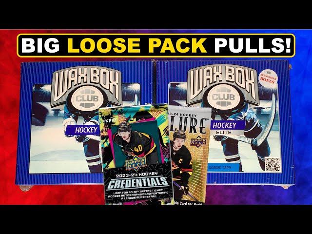 CRAZY PACK LUCK IS BACK! - ELITE Wax Box Club Hockey Card Box + Standard - September 2024