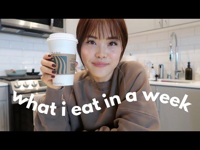 what i eat in a week | mapo tofu, chicken pesto pasta, north shore goodies