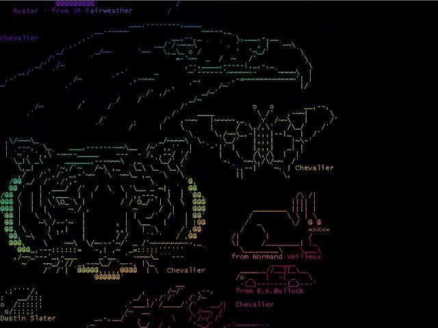 How To View Multiple ASCII Art Files Colorized & Scrolling