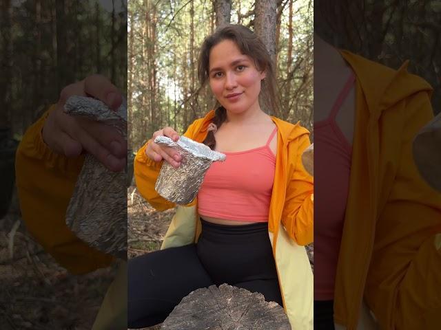 We didn't expect this from her. #camping #survival #bushcraft #outdoors