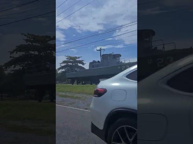 Chauffeur driven arriving at the Naval Base in Bang Sare thailand