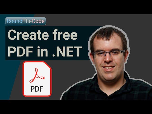 .NET PDF: Create a PDF document in .NET Core (for free)