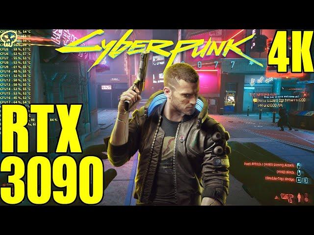 Cyberpunk 2077 RTX 3090 Ultra Settings DLSS Comparison Performance 4K