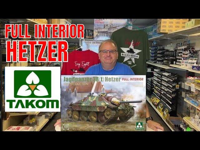 Takom 1/35 Hetzer with full interior plastic model kit