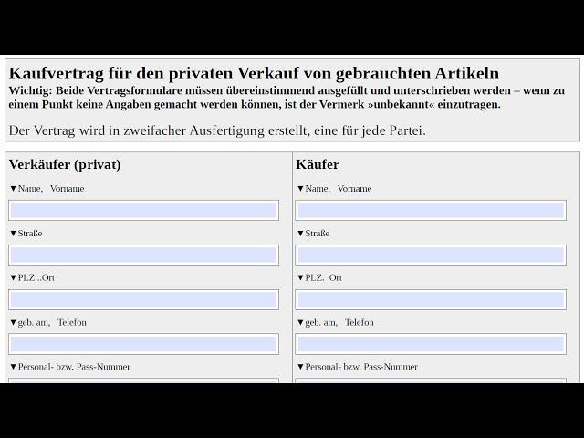 Ein ausfüllbares Formular erstellen in Writer - LibreOffice 6 (German/Deutsch)