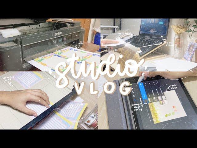 [studio vlog 03] preparing for my shop's new seventeen inspired handmade memopads design!