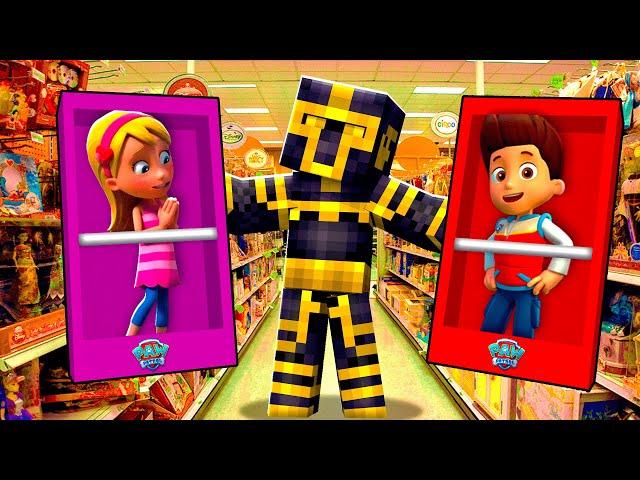 COMPRÉ LOS JUGUETES DE RYDER Y KATIE PAW PATROL EN MINECRAFT 