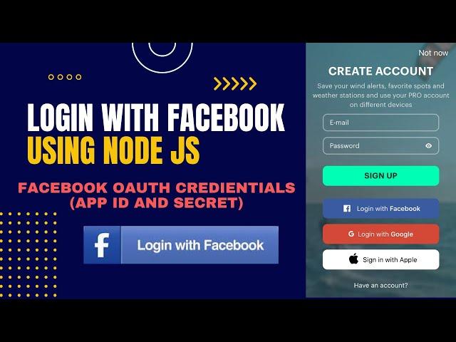 Login With Facebook using NodeJS | OAuth Credentials (App ID and Secret Key) | 2023