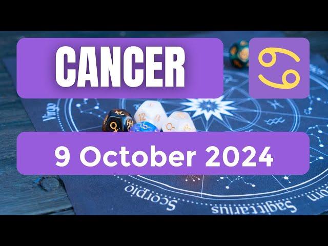 Cancer horoscope | Cancer Horoscope for Today 9 October 2024