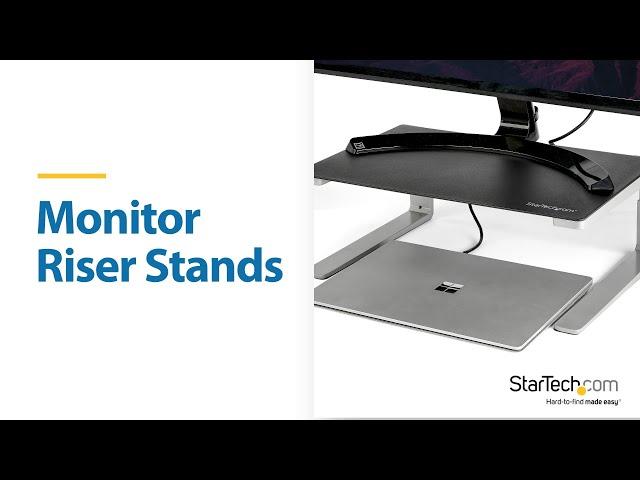 Ergonomic Monitor Riser Stands | StarTech.com