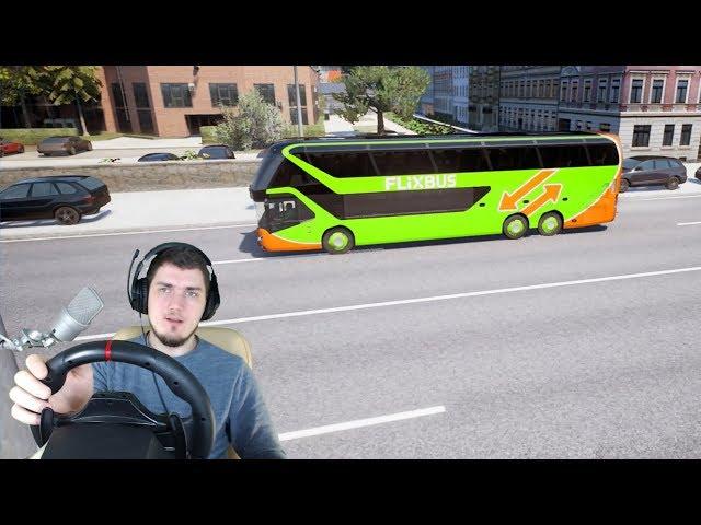 РАБОТАЮ ВОДИТЕЛЕМ АВТОБУСА - Fernbus Simulator + РУЛЬ