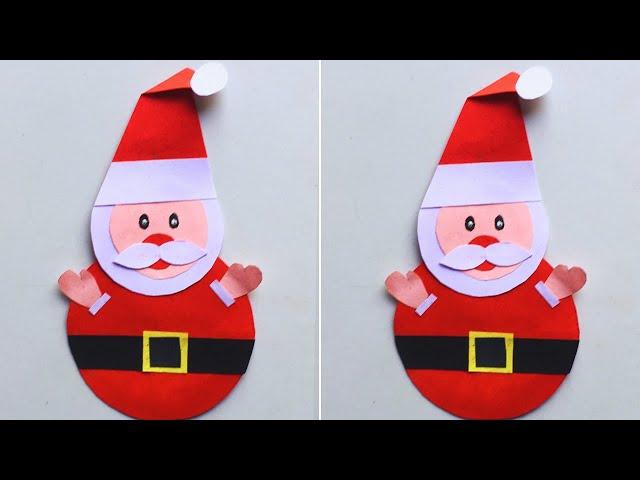 Easy Santa Claus Paper Craft || Christmas : Paper Art for Kids.