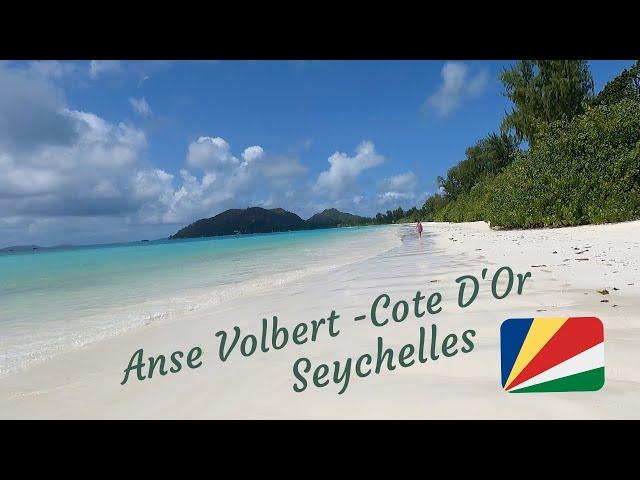 Stunning White Sand Beach in Seychelles: Anse Volbert - Cote D’Or (Praslin)