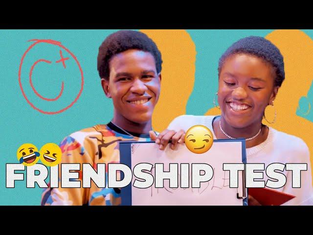 Jeiel Damina and Emmanuel Esiet take a Friendship Test