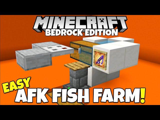 Minecraft Bedrock: FAST WORKING AFK Fish Farm Tutorial! MCPE Xbox PC PS5