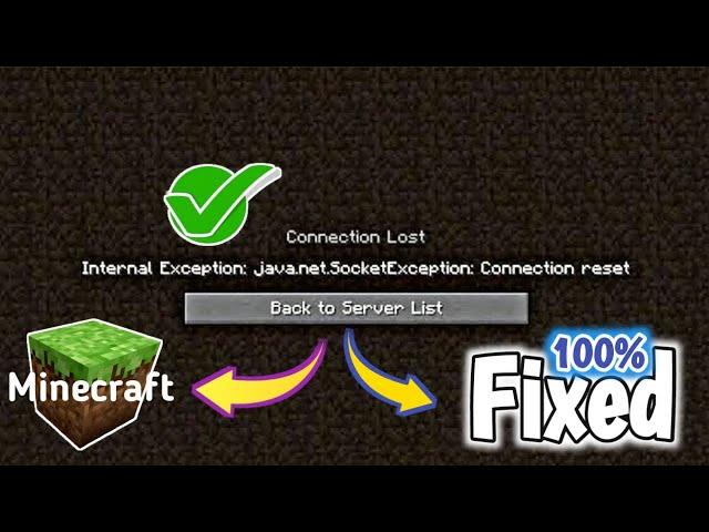 Fix Connection Reset Error In Minecraft - (100% Working)