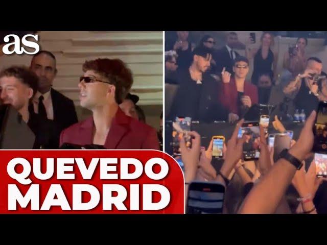 QUEVEDO REAPARECE en una DISCOTECA de MADRID presentando la 'PREVIEW' de un nuevo tema