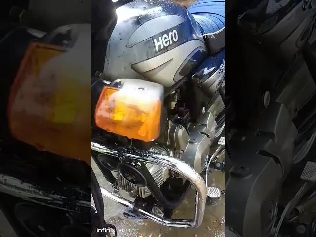 hero #splendor #washing #xtech #bs6 #splendor #hariyanvisong #short#viral#video
