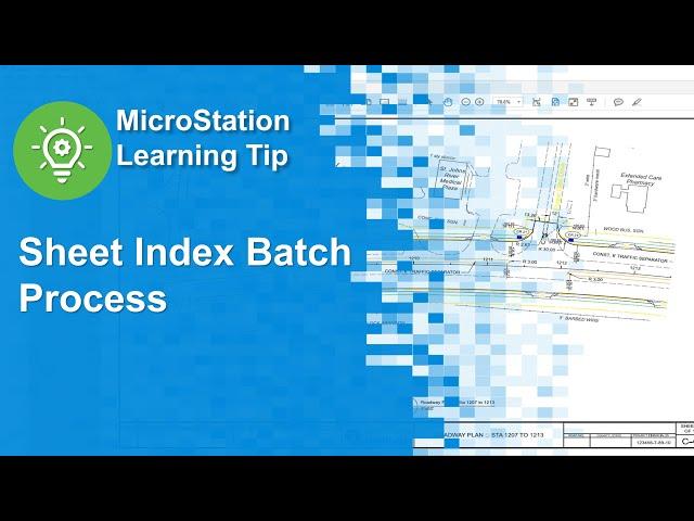 Sheet Index Batch Process