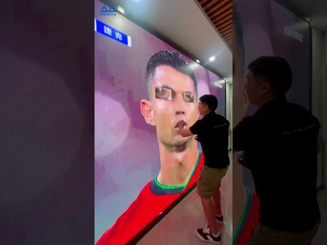 Successfully restored Ronaldo's avatar#leddisplay #ledscreen #ledwall #cristianoronaldo