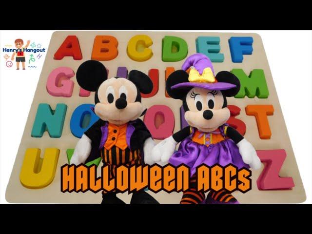 Halloween ABCs, Mickey Mouse ABCs, Learn the Alphabet, Kindergarten & Preschool Letters Puzzle Video