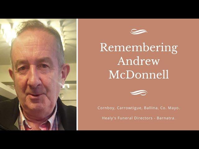 The funeral service of Andrew McDonnell