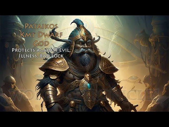 Pataikos, little Ptah kemetic dwarf ntr, provides protection from illness, disease, bad luck #kemet