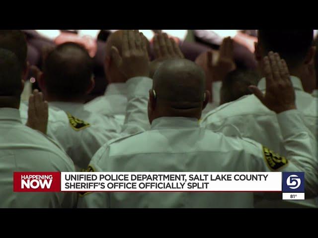 Salt Lake County Sheriff's office and Unified Police Department split after 14 years