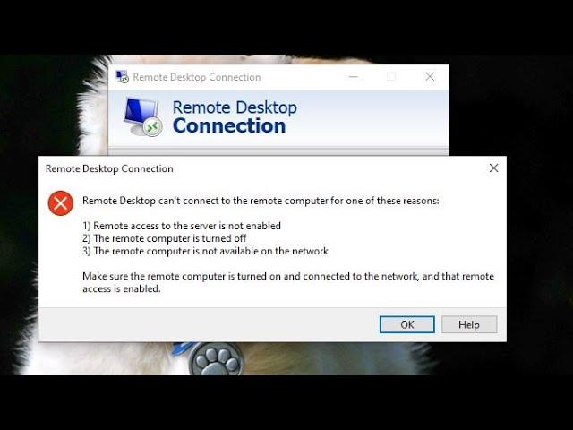 Troubleshooting Windows remote desktop connection problems