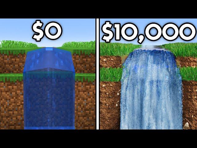 $0 VS $10,000 Minecraft