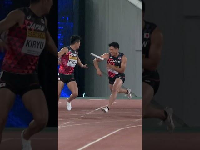 When things don't go to plan  #athletics #sports #relays #japan