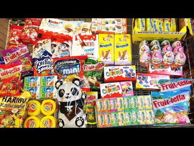 A Lot Of Candy 2018 NEW #56 ASMR / АСМР Киндер Сюрпризы Маша и Медведь, Сладости Свинка Пеппа