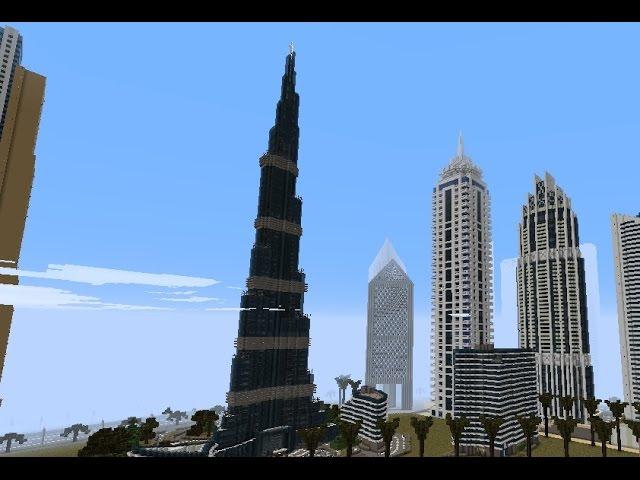 minecraft dubai - burj khalifa (майнкрафт дубай)