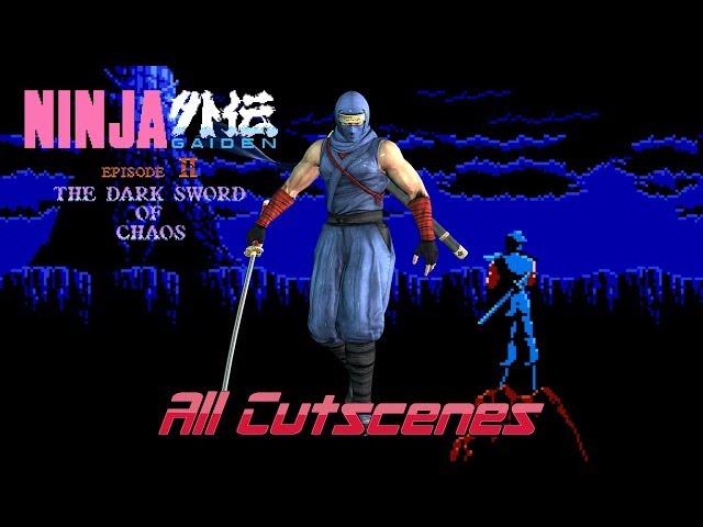 Ninja Gaiden II - The Dark Sword of Chaos - All Cutscenes - NES