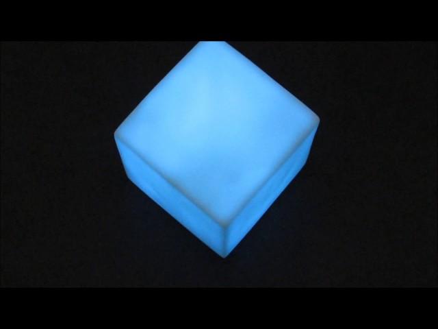 Color Changing Mood Light Cubes single pack LED Night Light by J & D Worldwide