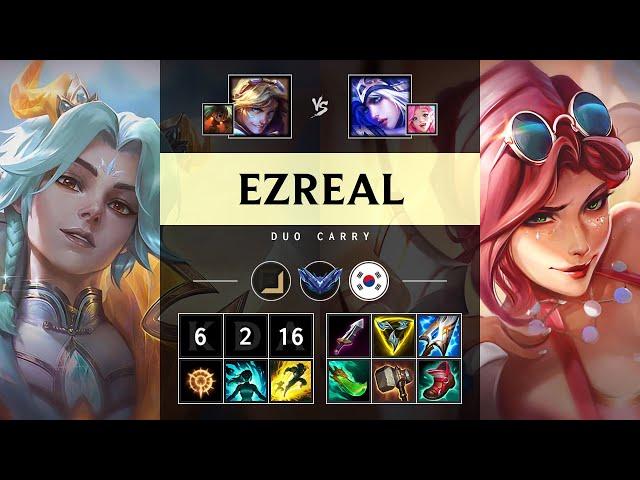 Ezreal ADC vs Ashe: Killing spree - KR Diamond Patch 14.24