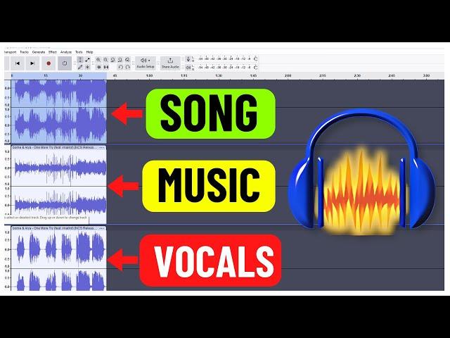 How to Remove Vocals From a Song Using Audacity || Audacity Tutorial