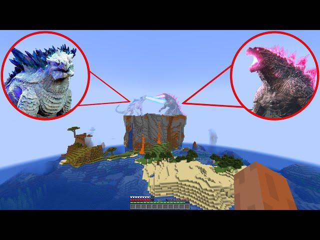 Godzilla vs Shimo in Minecraft