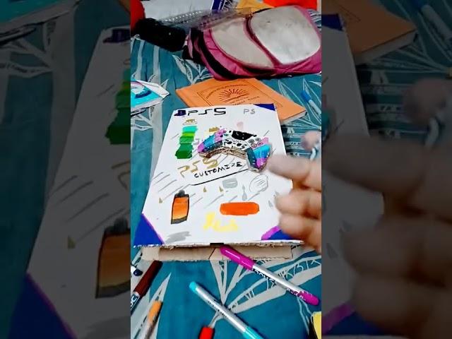 customizing fake cardboard PS5 without posca markers