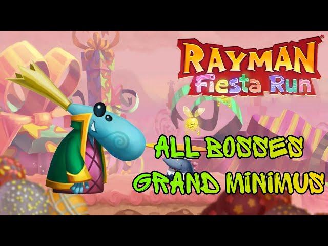 Rayman Fiesta Run - All Bosses (Grand Minimus)