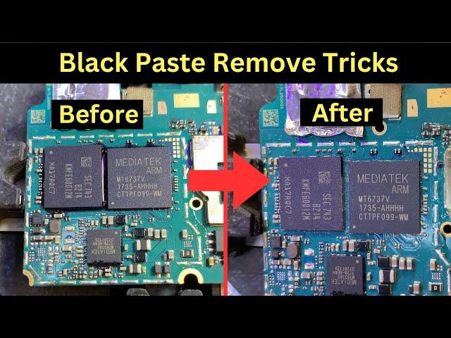 Black Paste Remove Tricks / How to Remove Ic Black Hard Glue