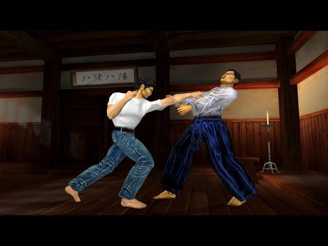 Shenmue - "No Holding Back" He Said.. "Sparring" In The Dojo With Fuku-san