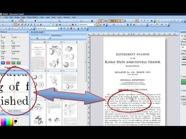 03 Identifying Windows and Tools in PixEdit Document Scanning and Processing Software.