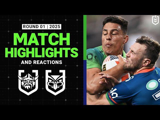 2025 NRL Match Highlights and Press Conferences | Canberra Raiders v New Zealand Warriors | Round 1